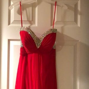 Long beautiful prom gown, worn once.